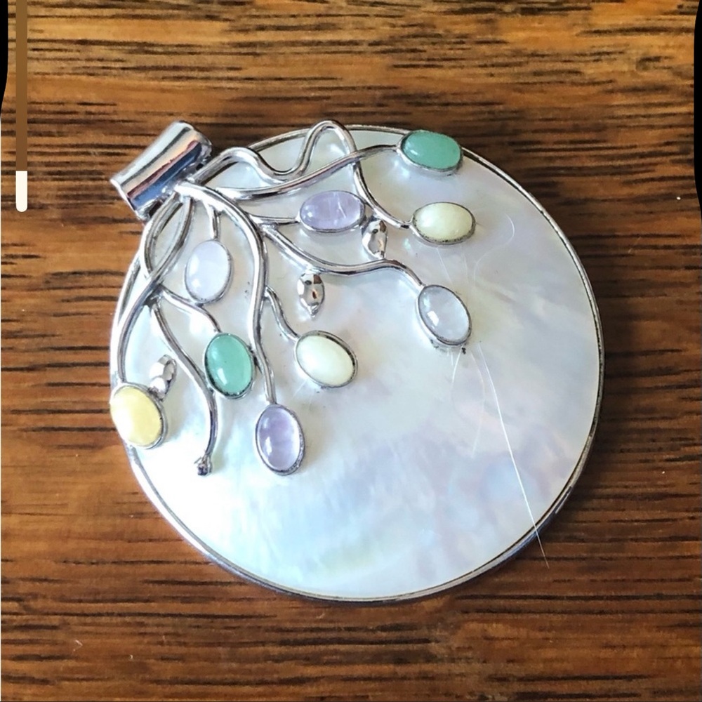 $52  Estate Drop Pendant  925 Sterling Silver   Marked SX 925 China